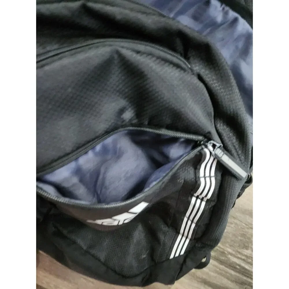 Adidas Black Defender Backpack With Padded Laptop Sleeve School Hiking
